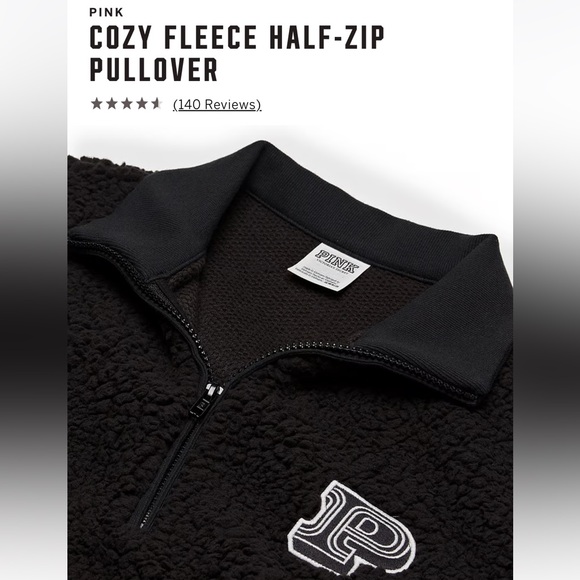 🆕 PINK Victoria’s Secret black sweater, size Small - Picture 11 of 12